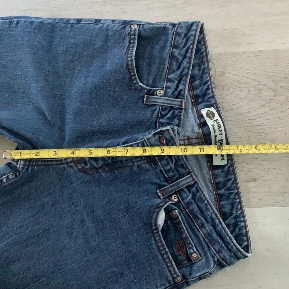 HD Harley Davidson Algodon High Waist Bootcut Jeans Women's size 4 bikers work - Picture 6 of 14